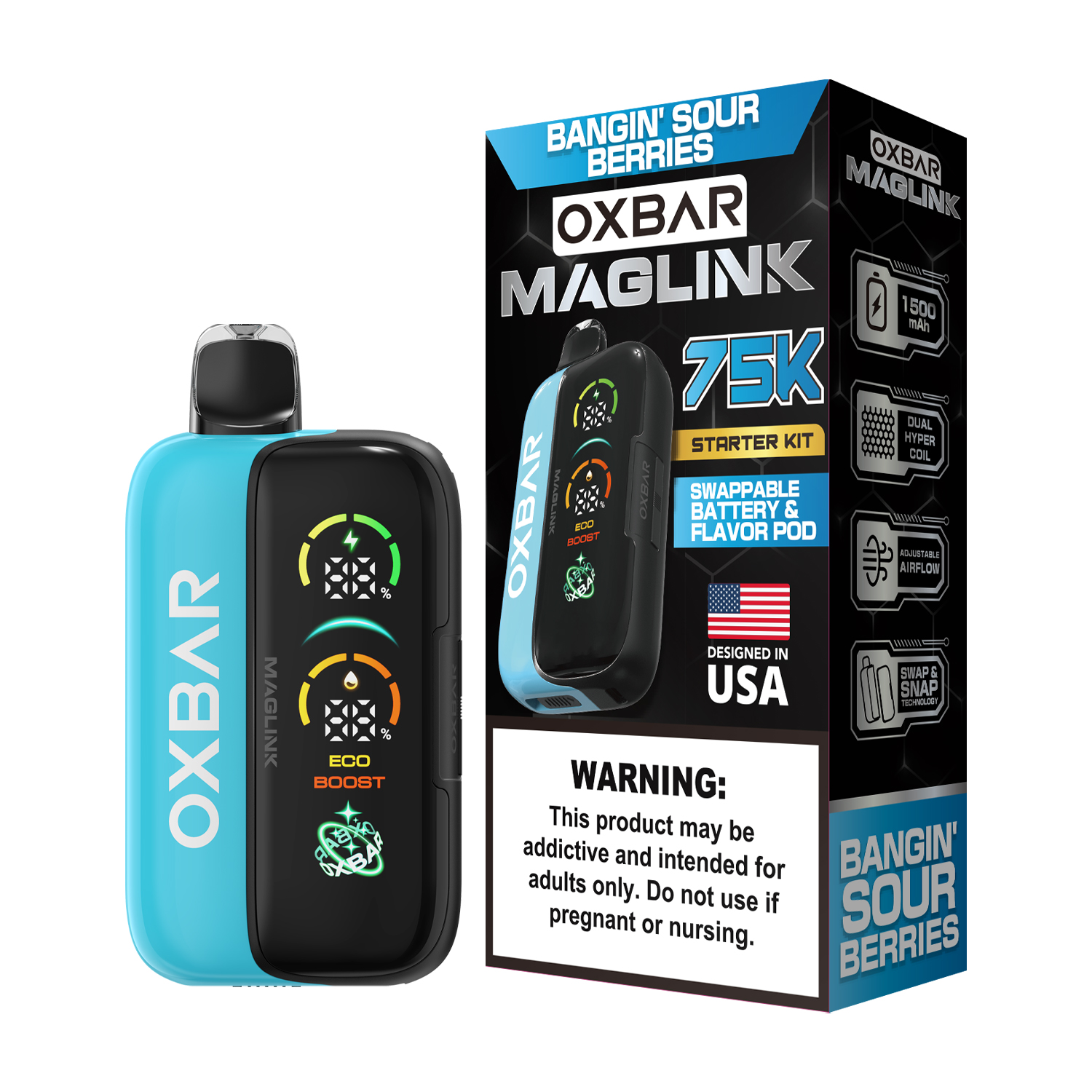 Oxbar Maglink Starter Kit (Dispo) (75000Puff)(30mL) Nixodine - MOQ 5 - Image 16