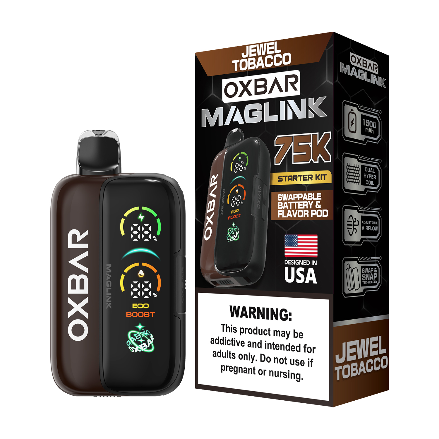 Oxbar Maglink Starter Kit (Dispo) (75000Puff)(30mL) Nixodine - MOQ 5 - Image 11