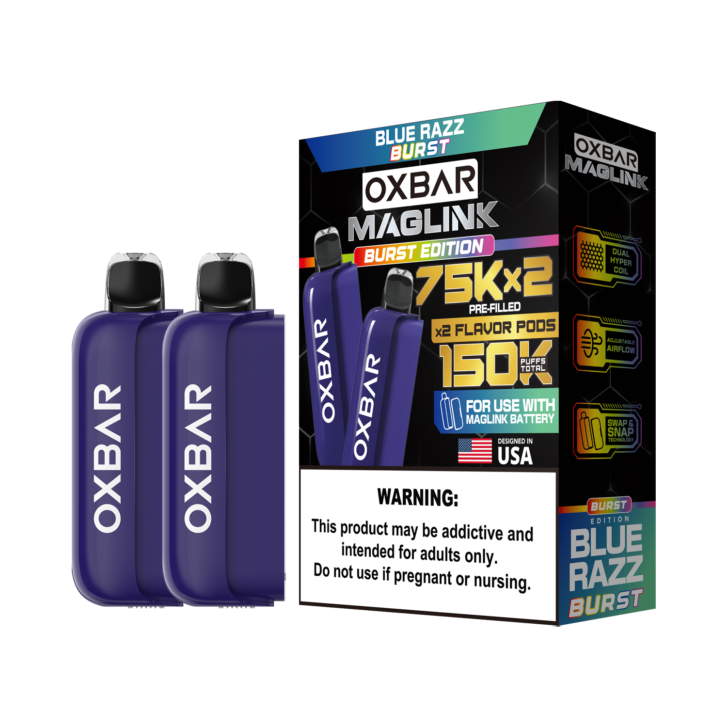 Oxbar Maglink Pods (Liq Pod) (75000)(30mL) Nixodine (2-Pack) - MOQ 5 - Image 4