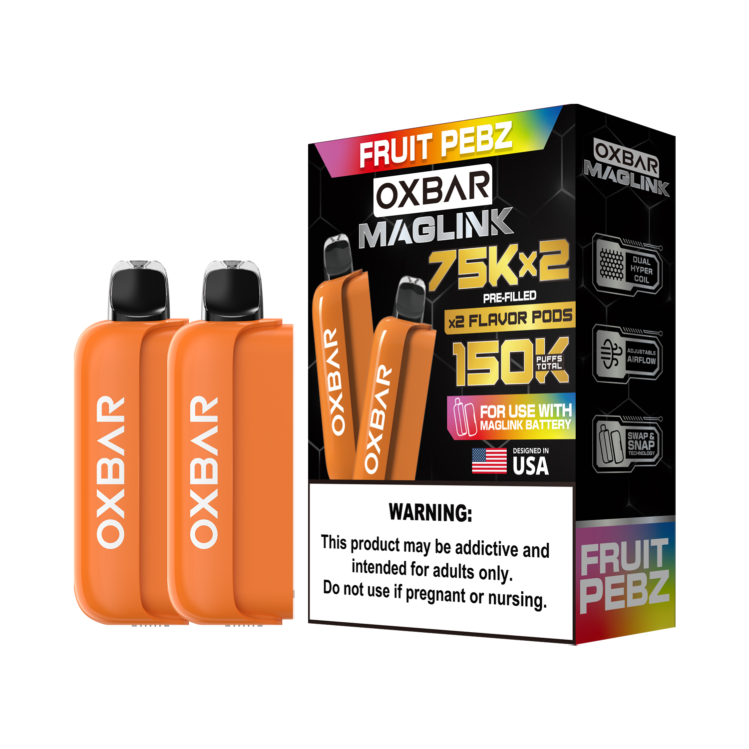 Oxbar Maglink Pods (Liq Pod) (75000)(30mL) Nixodine (2-Pack) - MOQ 5 - Image 6