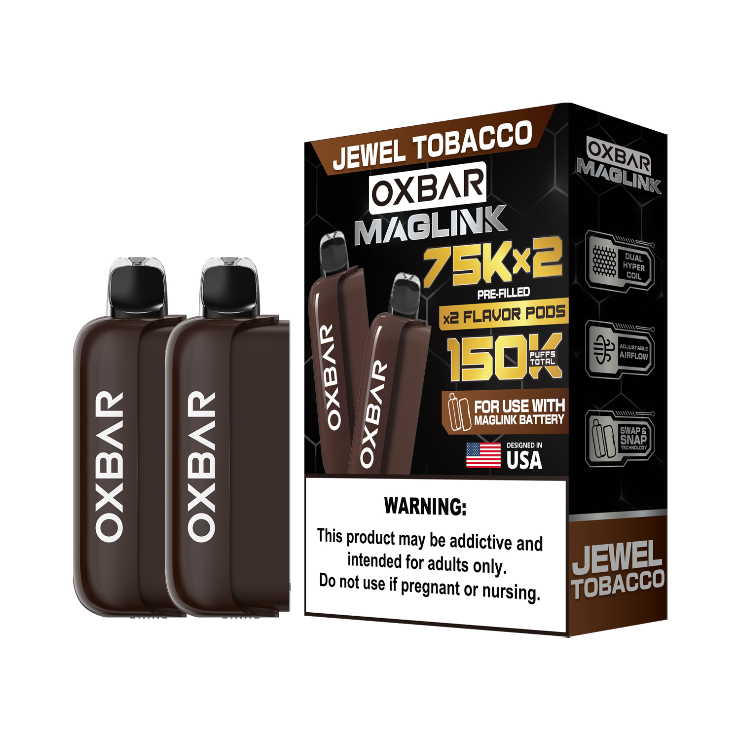Oxbar Maglink Pods (Liq Pod) (75000)(30mL) Nixodine (2-Pack) - MOQ 5 - Image 8
