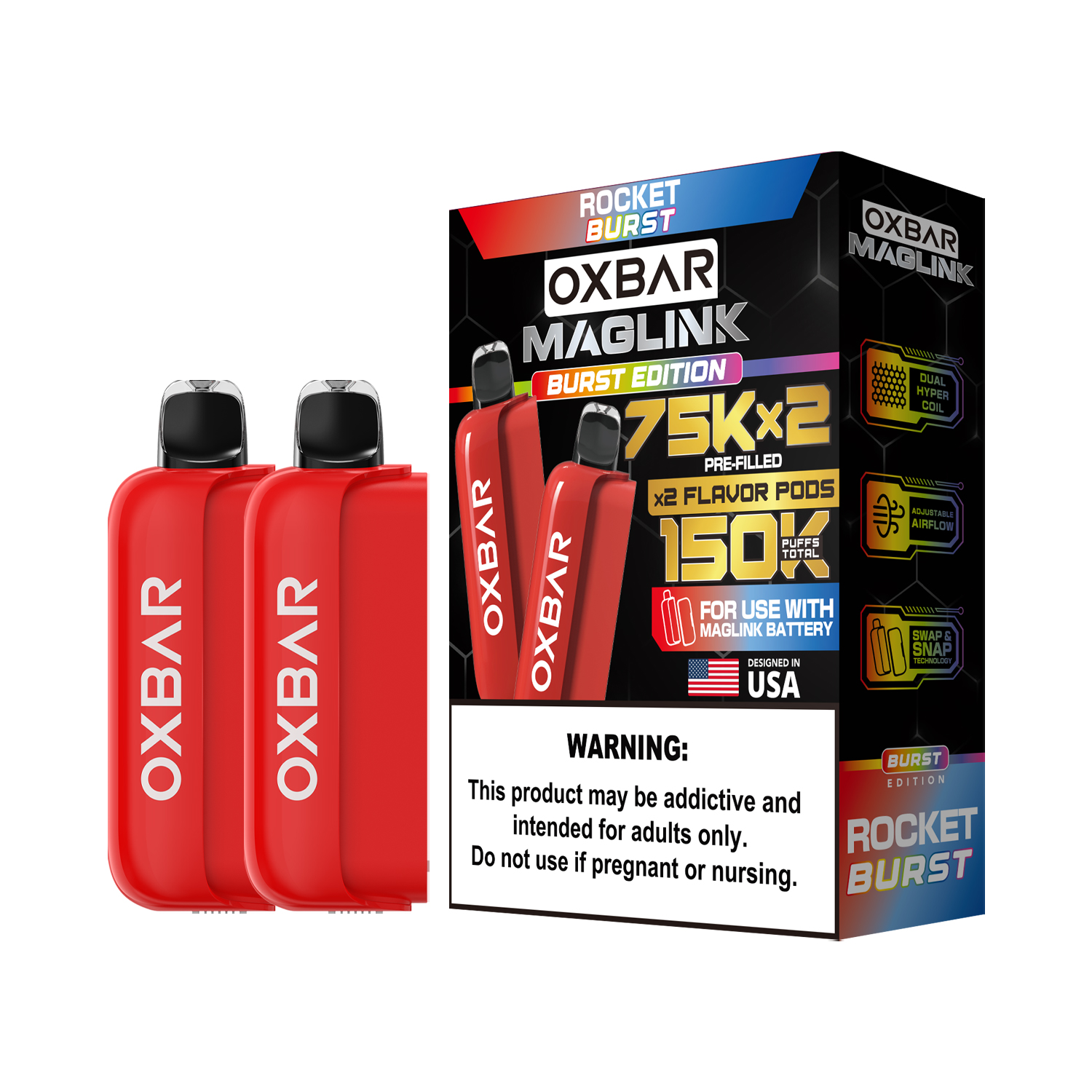 Oxbar Maglink Pods (Liq Pod) (75000)(30mL) Nixodine (2-Pack) - MOQ 5 - Image 10