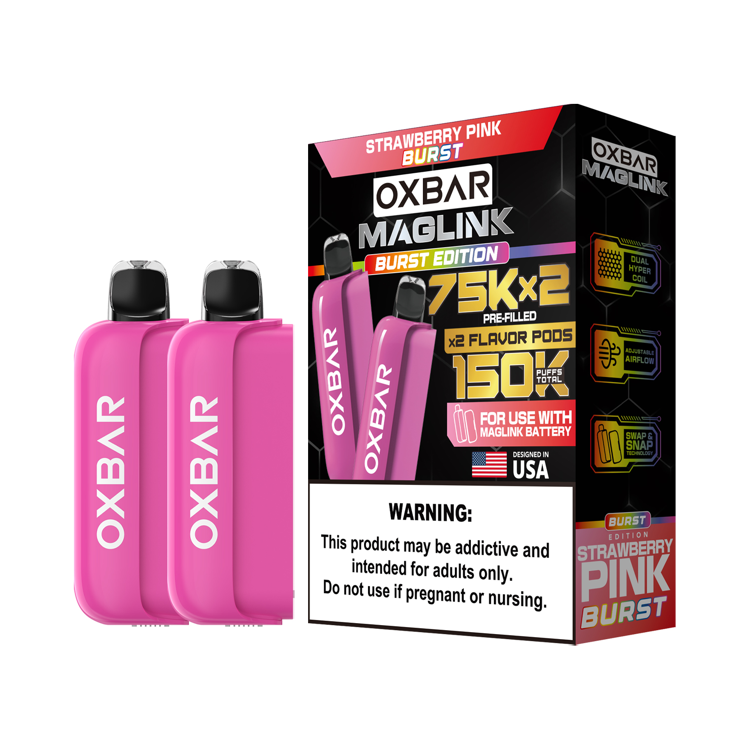 Oxbar Maglink Pods (Liq Pod) (75000)(30mL) Nixodine (2-Pack) - MOQ 5 - Image 12
