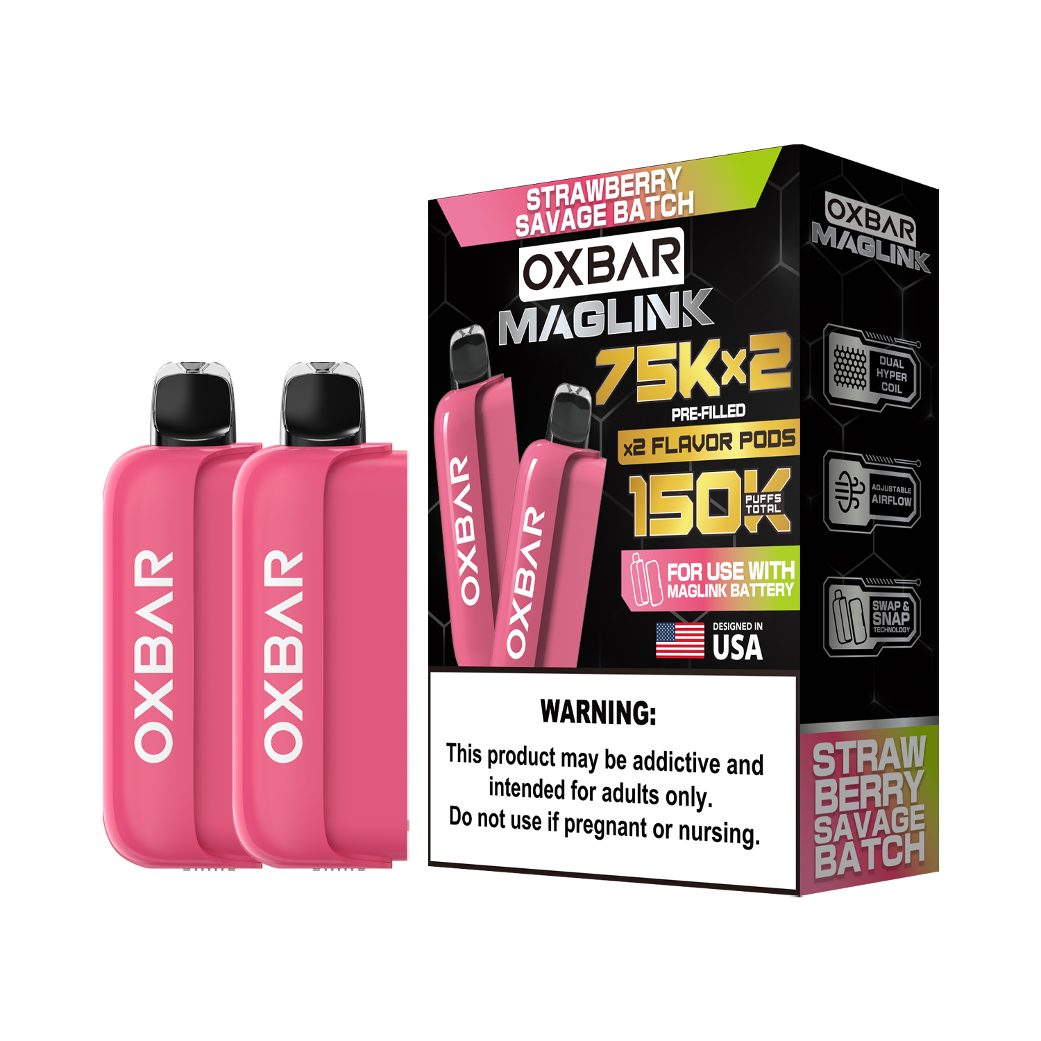 Oxbar Maglink Pods (Liq Pod) (75000)(30mL) Nixodine (2-Pack) - MOQ 5 - Image 13