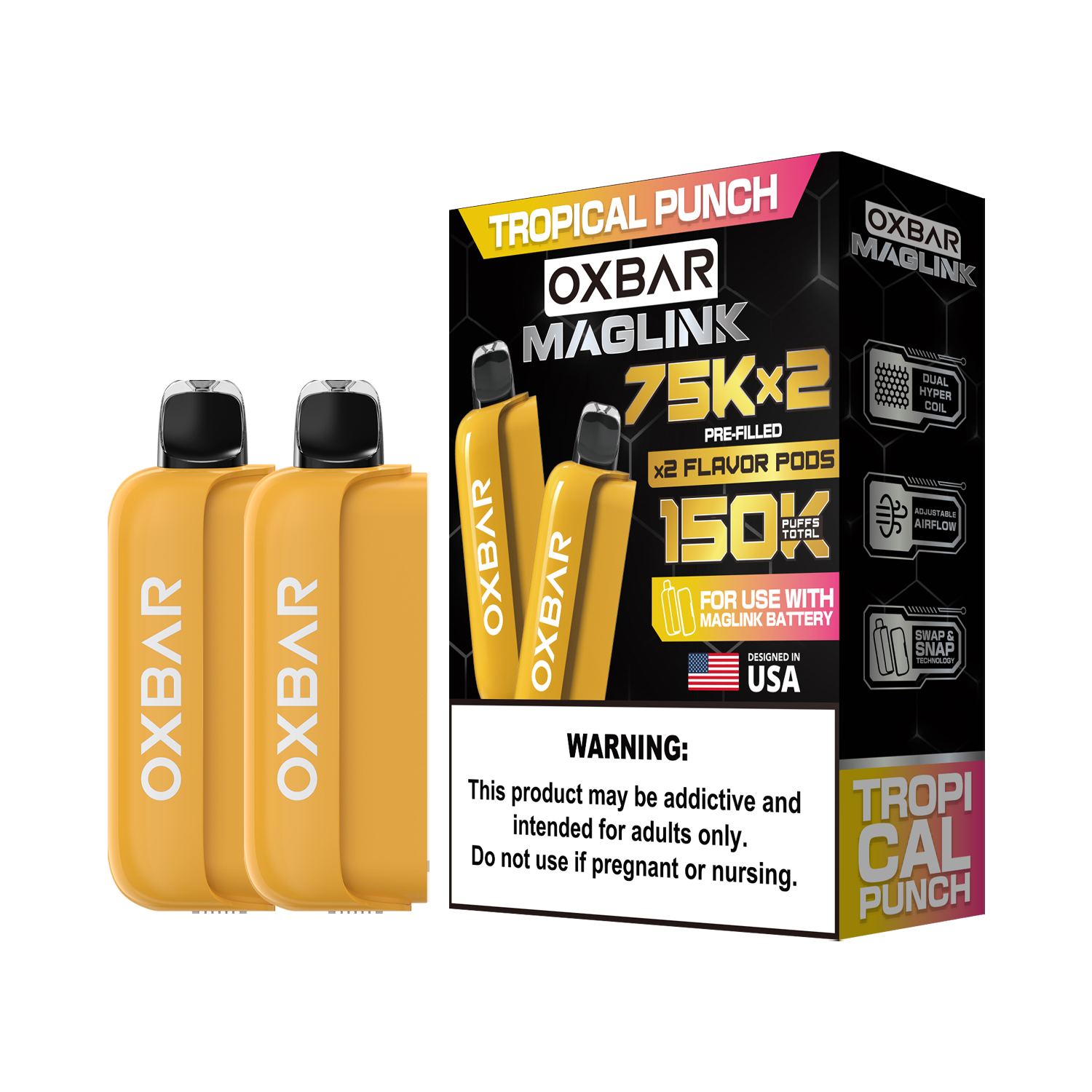 Oxbar Maglink Pods (Liq Pod) (75000)(30mL) Nixodine (2-Pack) - MOQ 5 - Image 14